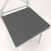 Biante Štvorcový podsedák BKU-119 Antracitovo sivý - 38x38x3 cm