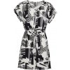 Dámske šaty FUNDANGO, PALMETTA čierna,biela L