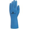Delta Plus VE440 Pracovné latexové rukavice Modrá, 7/8