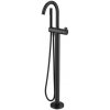 Sapho Rhapsody Voľne stojaca vaňová batéria, 107,7 cm, matná čierna R5018B