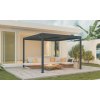 Hliníková bioklimatická pergola s lamelami BestBerg BBP-9G / 304 x 304 x 218 cm / sivá