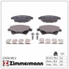 Sada brzdových doštičiek, kotúčová brzda ZIMMERMANN 23930.180.2