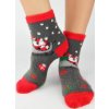 Dámske vianočné ponožky SB090 - 36-41 / šedá