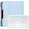 AppleKing puzdro s podsvietenou klávesnicou, touchpadom a priestorom na Apple Pencil na iPad Pro 11