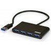 PORT CONNECT USB HUB, 4x USB 3.0, černý 900121