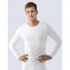 GINA Pánske bambusové tričko s dlhým rukávom Bamboo Pure Line | 58004P - biela, S/M