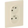 Legrand Slovensko, s.r.o. Dvojzásuvka Legrand Valena Life (753286) - Béžová, s clonkami