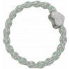 By Eloise London Metallic Silver Heart náramek / gumička do vlasů odstín maldives pro ženy
