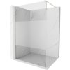 Mexen Kioto, sprchová zástena Walk-In 120 x 200 cm, 8mm číre sklo-námraza, brúsená oceľ profil, 800-120-101-97-35