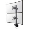 Neomounts FPMA-D960DVBLACKPLUS 2-násobný stolový držiak monitoru 43,2 cm (17) - 124,5 cm (49) nakláňací, otočný, sklápajúci čierna; FPMA-D960DVBLACKPLUS