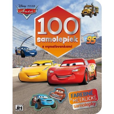 100 samolepiek s vymaľovankami/ Cars