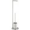 Wenko | WENKO 25676100 - Súprava WC FERLA 18x69,5 cm, nerezová oceľ/saténový povrch | WE0070
