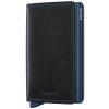 Kožená peňaženka SECRID Slimwallet Original Black Navy čierna s modrým puzdrom