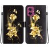 PROTEMIO 90400 ART Peňaženkový kryt pre Motorola Moto G55 5G GOLD ROSE