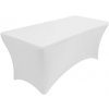 Elastický poťah HOTELUM na skladací stôl, 152 x 75 cm, biely, 160 g/m² HQ-C152-WHI