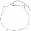 Linda's Jewelry BFF Náramok na nohu Dvojité Srdcia chirurgická oceľ INR134 +Darčeková krabička zdarma