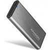AXAGON EEM2-SG2, USB-C 3.2 Gen 2 - M.2 NVMe & SATA SSD kovový RAW box, bezskrutkový, strieborný