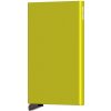 Secrid Kovové puzdro na karty Cardprotector Lime limetkovo žltá