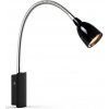Markslöjd Markslöjd 105940 - LED Flexibilná lampička TULIP LED/2,5W/230V čierna ML1028 + záruka 3 roky zadarmo