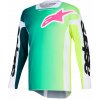 Dres RACER PORTL, ALPINESTARS (zelená/bílá/černá, vel. XL)