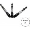 Násadky na šípky Cuesoul TERO+ AK7P čierne, dĺžka 53mm (F)