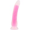 Sexy Elephant Svietiace dildo s prísavkou Pinky Glow 21,5 cm