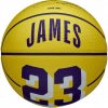 Mini basketbalová lopta Wilson NBA PLAYER ICON MINI LEBRON žltá,tmavo modrá,biela