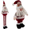 Ruhhy Mikuláš/Santa Claus s teleskopickými nohami 60–95 cm, bielo‑červený