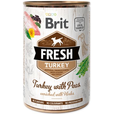 Brit Dog Fresh Turkey with Peas 400 g