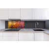 DIMEX | Dibond doska za kuchynskú linku | DBW-08040-211 Farebné kvetinové pozadie| 80 x 40 cm + Dibond obkladová doska Dimex do kuchyne Farebné kvetinové pozadiev rozmere 80 x 40 cm