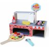 Drevená Pizzeria Ecotoys farebná