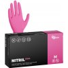 Espeon Nitrilové rukavice NITRIL IDEAL 100 ks, nepudrované, tmavo ružové, 3.5 g Veľkosť: M