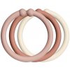 BIBS Loops krúžky 12ks -Blush / Woodchuck / Ivory