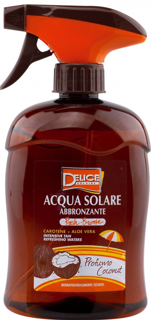 Delice Solaire Acqua Solare Fresh-Bronze Profumo Coconut voda na opaľovanie s vůní kokosu 500 ml