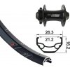 Zapletené kolo 27,5 XLC Rodi Black Rock disk 584-21 přední 32 děr Niro