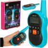 Ikonka Vysielačky Walkie Talkie pre deti s dosahom 3 km sada 2 ks.