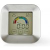 Nedis KATR105SI - Vlhkoměr | Teploměr | Čas | Dotyková Obrazovka