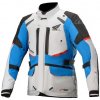 Bunda ALPINESTARS Andes Drystar, kolekcia HONDA, kompatibilná s Tech-Air 5 (svetlá sivá/čierna/modrá/červená) 4XL