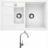 Blanco METRA 6 S Compact biely s excentrom 513468 + Blanco MIDA chróm 517742