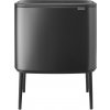 Brabantia Odpadkový kôš Bo Touch Bin 3 x 11 l tmavosivý