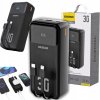 Powerbanka Dudao K15MAX 30000mAh PD 22.5W so zabudovanými káblami - čierna