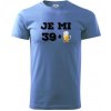 Je mi 40 pivo - Klasické pánske tričko vyššej gramáže - 2XL ( Svetlomodrá )