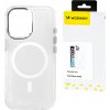 Trblietavý kryt Wozinsky s magnetickým uzáverom Mag Safe pre Samsung Galaxy S25 – číry s trblietkami