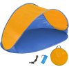 tectake 401681 plážový stan samorozkladací mušľa - modrá/oranžová