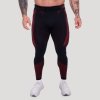 GymBeam Bezešvé legíny OG1 Black/Red - XXL