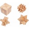 Small Foot Drevené hlavolamy set 4ks