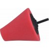 EXTOL PREMIUM Kužel leštící pěnový, T10, červený, ?80mm, stopka 6mm 8804568