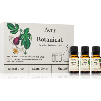 Aery Botanical Bonsai Tree esenciálny vonný olej 10 ml + Citrus Tonic esenciálny vonný olej 10 ml + Fig Leaf esenciálny vonný olej 10 ml