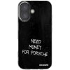 Picasee silikónový prehľadný obal pre Apple iPhone 16 - Black Fuel