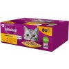 Whiskas Adult hydinový výber s kuracím morčacím hydinovým kačacím mäsom v želé 80 x 85 g